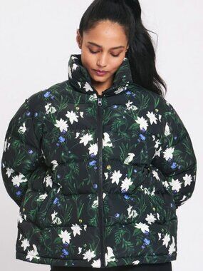 NWOT Rachel Antonoff Parker Puffer Rabbit Floral Size XS